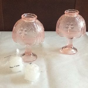 Set of 2 Parisian candle lamps